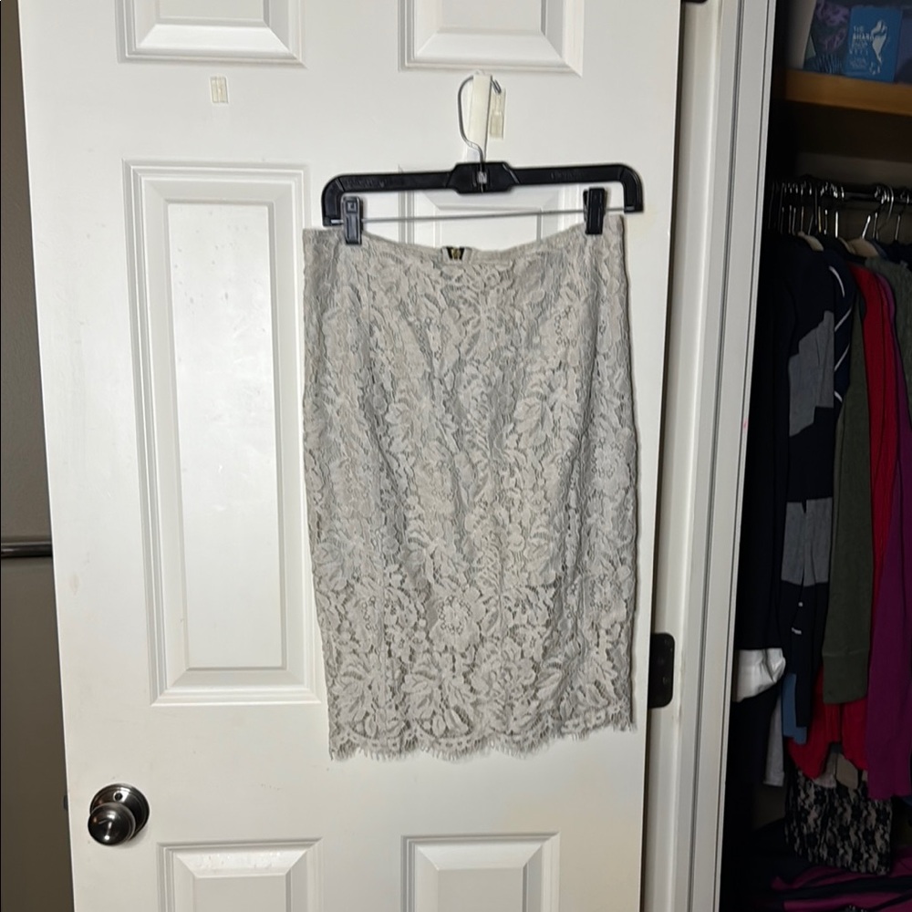 Chaser Gray Lace Skirt
